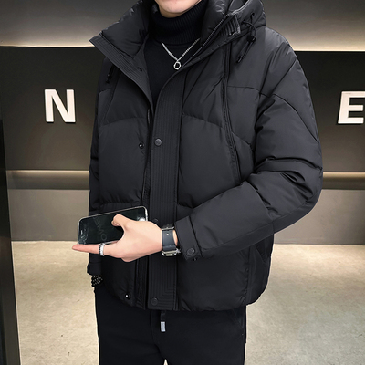 常规拓奈90鸭绒连帽羽绒服