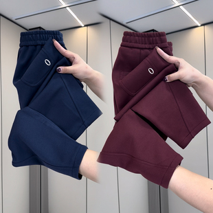 直筒裤 新款 百搭显瘦小脚萝卜裤 纯色哈伦裤 休闲裤 简约女裤 女春秋季