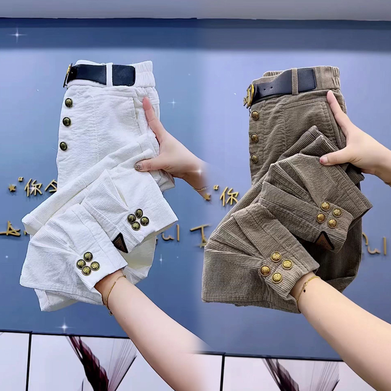 高腰裤休闲裤长裤