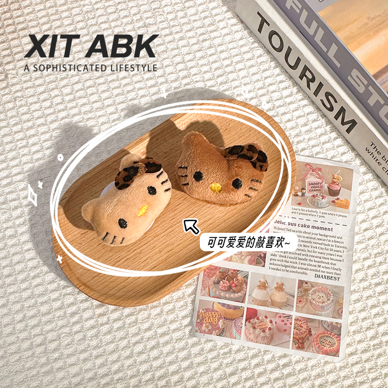 毛绒公仔凯蒂猫懒人手机气囊支架