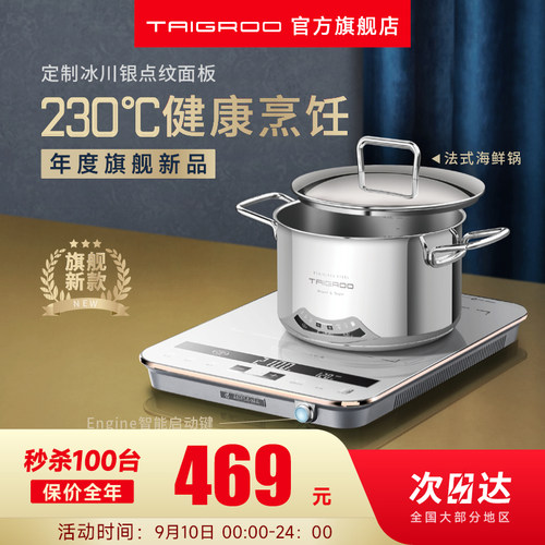 钛古点纹面板家用电磁炉