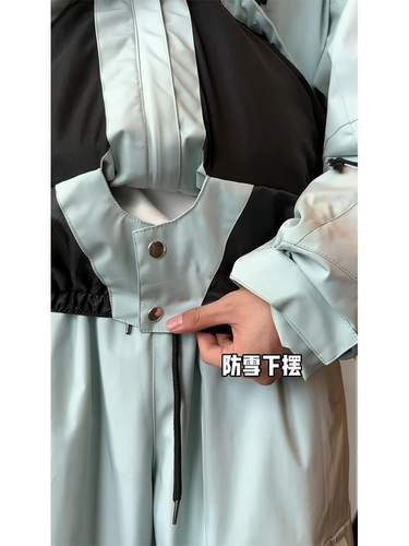 Лыжный зимний лыжный костюм, водонепроницаемый комплект, куртка, 40