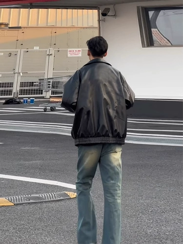 Летняя куртка, ретро бейсбольная полиуретановая форма, изысканный стиль, в американском стиле