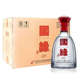 江苏产白酒商务酒喜酒礼品酒整箱 今世缘国缘单开42度550mL 6瓶装