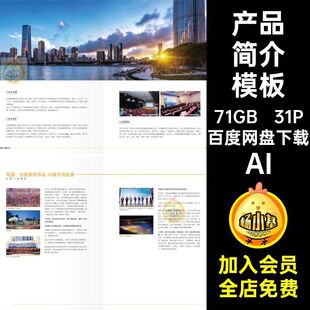 品牌招商简介模板AI企业产品AI形象手册公司内页31P封面AIAIAI