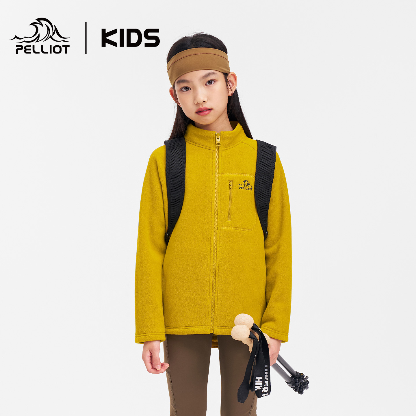 伯希和儿童抓绒衣秋冬保暖耐磨