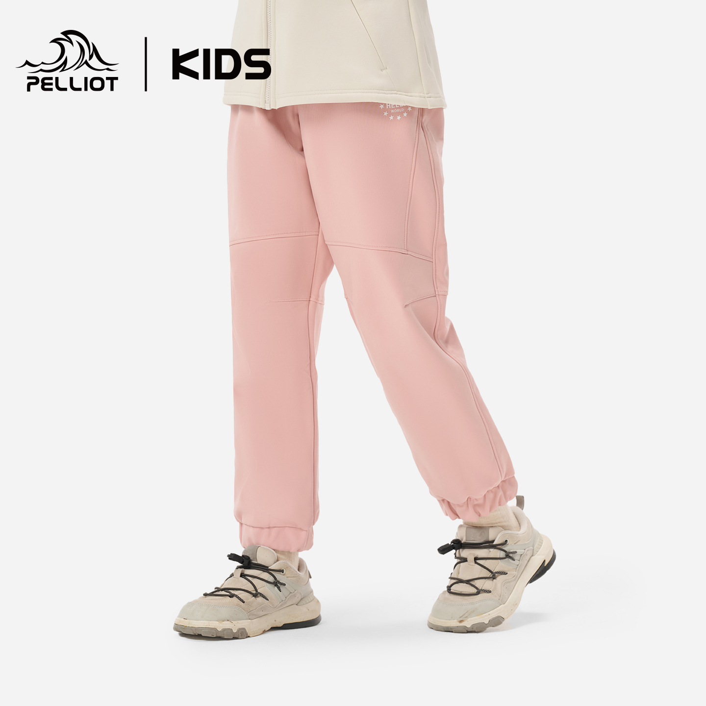 伯希和女童加绒裤子男童冲锋裤