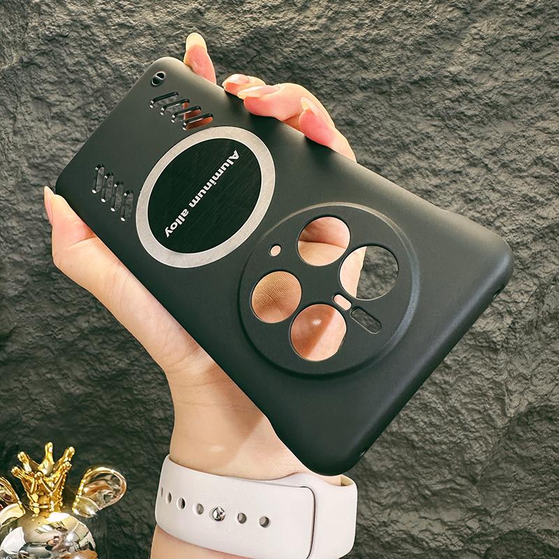 新款适用于华为mate70/Pro/+手机壳散热无边框60/50/40/30/20磁吸游戏物理降温防滑裸机手感好看四角防摔高级