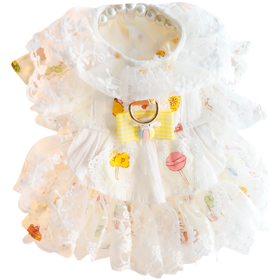 Accope猫咪狗狗黄色玉桂狗洛丽塔