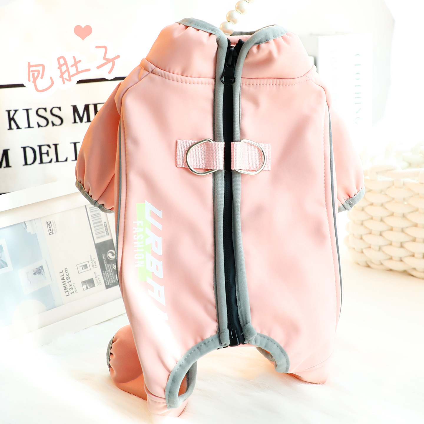 狗狗衣服春秋装秋猎全包肚四脚运动冲锋衣小型犬泰迪比熊宠物7483