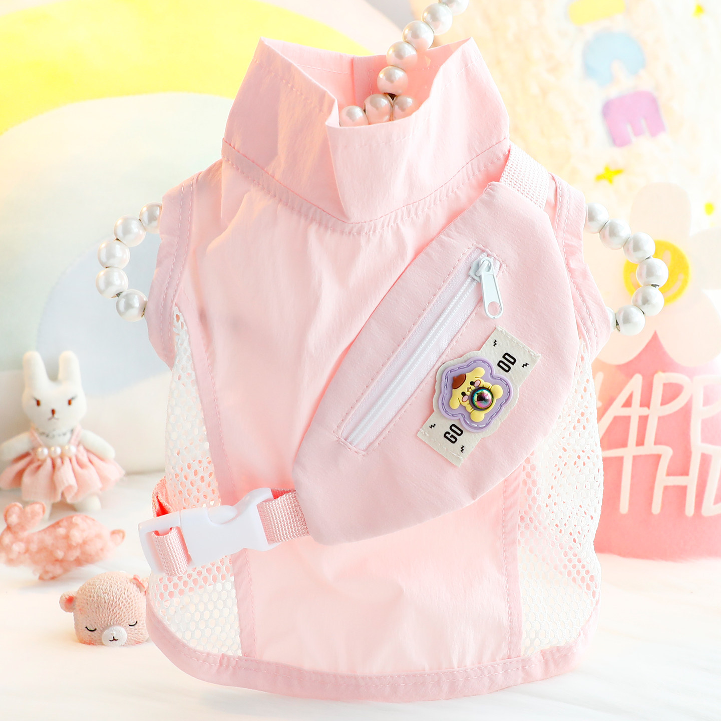 狗狗衣服春夏装薄款猫咪斜挎包防晒马甲凉凉衣小型犬泰迪宠物7742