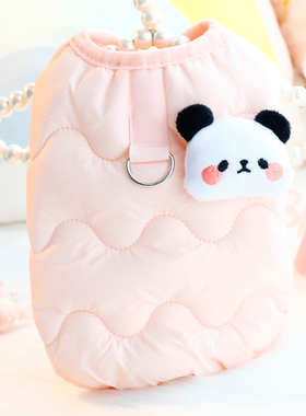 狗狗衣服秋冬装厚款猫公主棉衣糖果色轻盈夹棉小型犬泰迪宠物6964