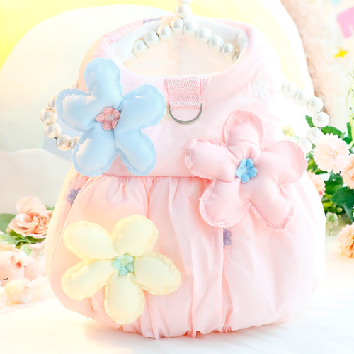 立体花朵 轻盈保暖 男女猫咪狗狗都能穿