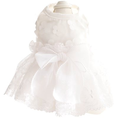 狗狗衣服薄款猫咪公主刺绣婚纱裙