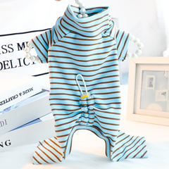 狗狗衣服秋冬装打底衫四腿高领德绒居家服抽绳小型犬泰迪宠物6994