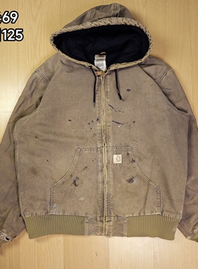 Carhartt卡哈特J142SAG军绿色M码产连帽夹克孤品古着06年产vintag