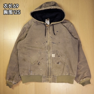 Carhartt卡哈特J142SAG军绿色M码产连帽夹克孤品古着06年产vintag