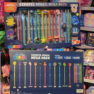 直邮现货澳洲smiggle文具彩盒学生彩色铅笔HB铅笔套装文具礼盒装