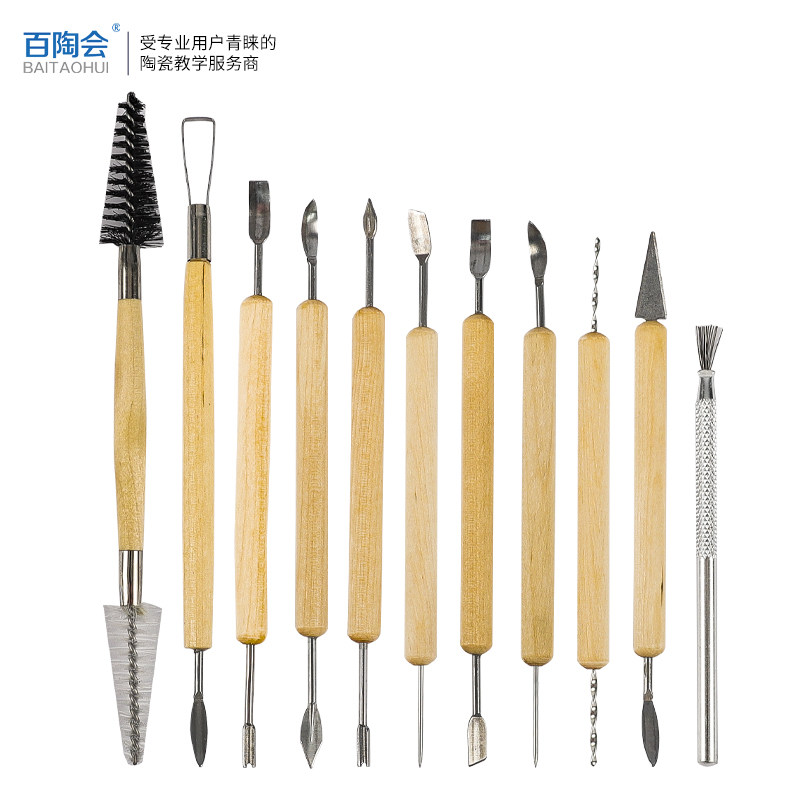 百陶会泥塑工具蕾丝工具11件套图片