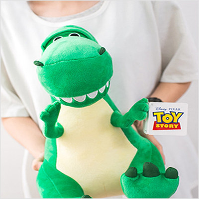韩国代购进口玩具总动员绿恐龙公仔毛绒玩具莱克斯抱抱龙玩偶礼物