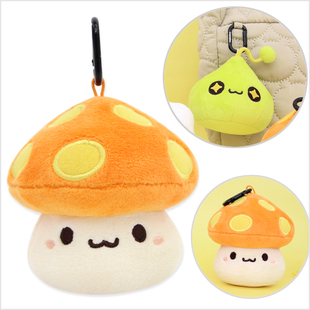 韩国代购maplestory冒险岛枫之谷花蘑菇毛绒公仔玩偶钥匙扣包挂件