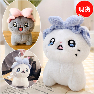 韩国代购小猫猫公仔灰猫玩偶包挂件钥匙扣链猫咪哭泣流泪包包挂饰
