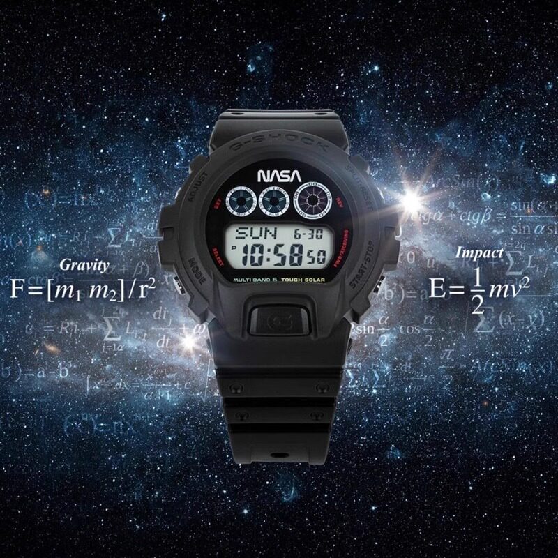 卡西欧G-Shock NASA 2024款限量版数字太阳能手表 GW6900NASA24-1