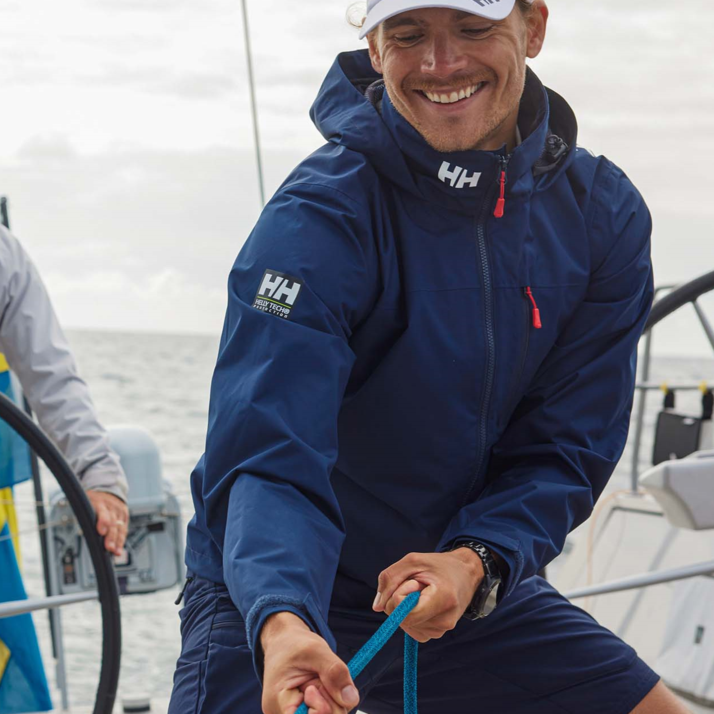 HELLY HANSEN HH 经典CREW航海夹克户外防泼水登山软壳网面外套男