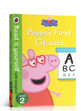 英文原版 粉红猪小妹系列 Peppa Pig: Reading it yourself 自己读level2 Peppa's First Glasses 儿童分级读物 佩奇的第一副眼镜