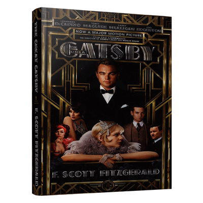 了不起的盖茨比 电影版 英文原版小说 The Great Gatsby 菲茨杰拉德 Scott Fitzgerald 莱昂纳多 英文版同名电影 正版进口英语书籍