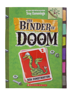 英文原版 学乐毁灭笔记2：蟒蛇构造器 THE BINDER OF DOOM #2: BOA CONSTRUCTOR 青少年英语课外阅读章节桥梁书