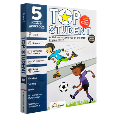 Top Student Grade 5 优等生系列五年级 Evan Moor 英文原版教材 全彩家庭教辅附答案