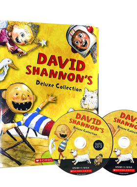 英文原版 David Shannon's Deluxe Collection 大卫香农作品集（全10册含进口原版音频） 包括《大卫不可以》《鸭子骑车记》等