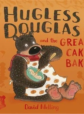 进口英文原版 Hugless Douglas and the Great Cake Bake Board Book 没有拥抱的道格拉斯和伟大的蛋糕烤板书 儿童英语启蒙纸板书