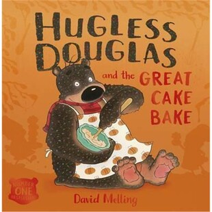 and 儿童英语启蒙纸板书 蛋糕烤板书 Board Hugless Douglas Book Great the 道格拉斯和伟大 进口英文原版 Cake 没有拥抱 Bake