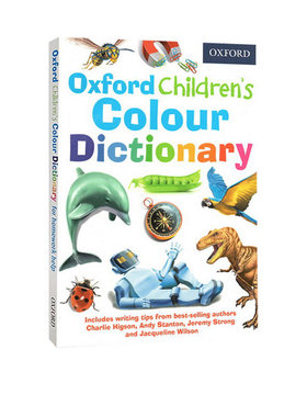 英文原版工具书 Oxford Children's Colour Dictionary 牛津插画版 儿童颜色认识词典 学前英英彩图词典 学习单词写作辞典
