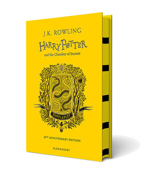 英文原版 赫奇帕奇学院 哈利波特与密室2 Harry Potter and the Chamber of Secrets 20周年纪念精装版 JK罗琳 小说书籍读物