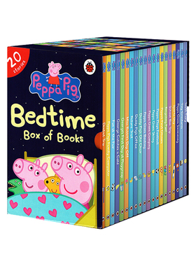 英文原版进口 小猪佩奇睡前故事20册套装 Peppa pig Bedtime Box of Books 粉红猪小妹Read It Yourself Ladybird儿童英语阅读绘本