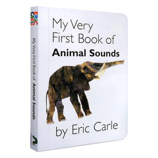 进口英文原版 My Very First Book of Animal Sounds 我的*本动物叫声书 Eric Carle 纸板书 幼儿启蒙认知英文原版绘本