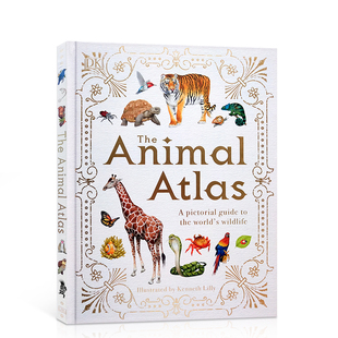 儿童启蒙认知科普读物 The 绘本 世界野生动物图片指南 动物图谱 英文原版 Atlas 亲子互动书籍 Animal