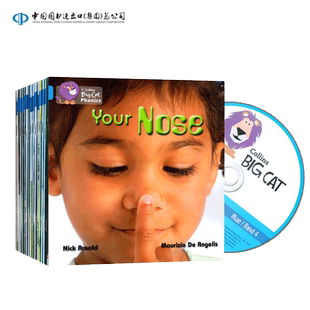 英文原版畅销儿童启蒙成长故事书Collins Big Cat 柯林斯大猫系列分级阅读 蓝色套装 Big Cat Phoics Blue Band4 Pack 14册附赠CD