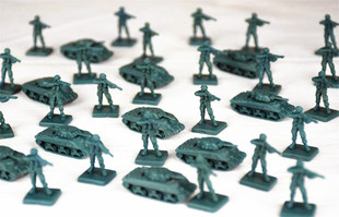 二战诺曼底登陆战棋配件 战棋跑团大战回忆录桌游模型M44兵人坦克