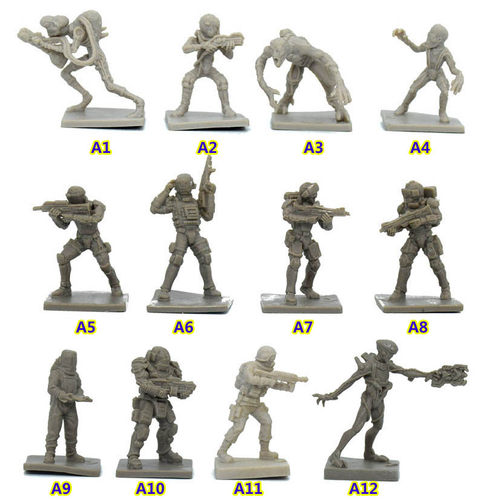 蜡笔桌游模型科幻人物骷髅兵