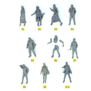 拼装桌游模型 魔幻人物 1/48现代人物 需要拼装