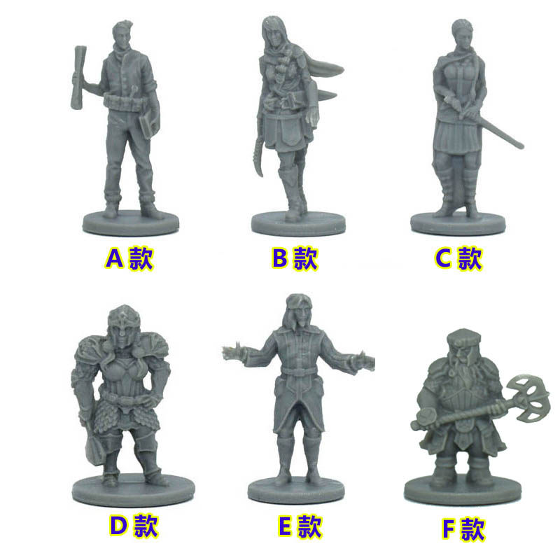 e库 魔幻桌游模型 地下城系列战棋跑团 矮人 女战士