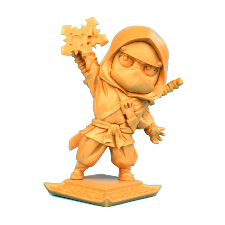 桌游棋子模型 战棋跑团 卡通q版忍者全明星 11厘米大号忍者雕像