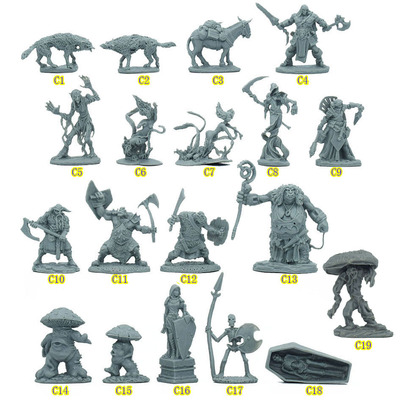 Reaper Miniatures Bones桌游模型RMP狼毛驴蘑菇人骷髅兵死神兽人