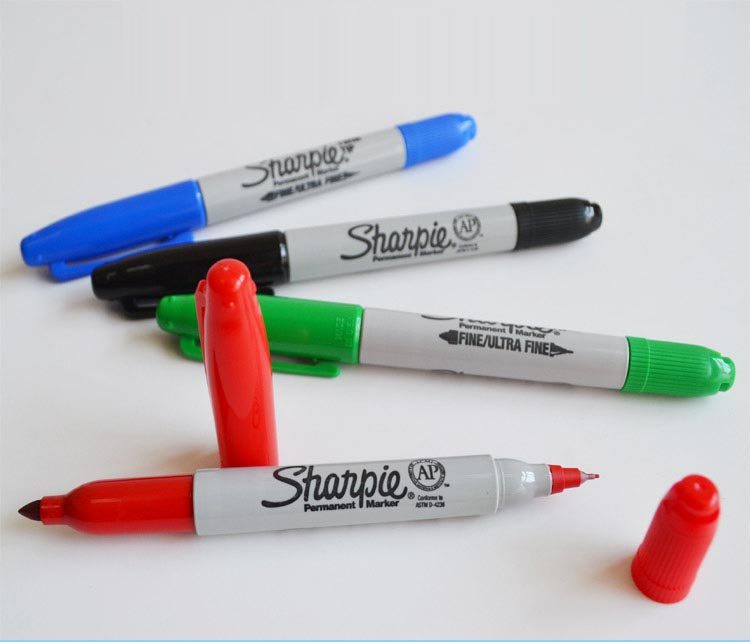 科研实验室记号笔美国sharpie双头马克笔Marker笔耐酒精低温冷冻! - 封面