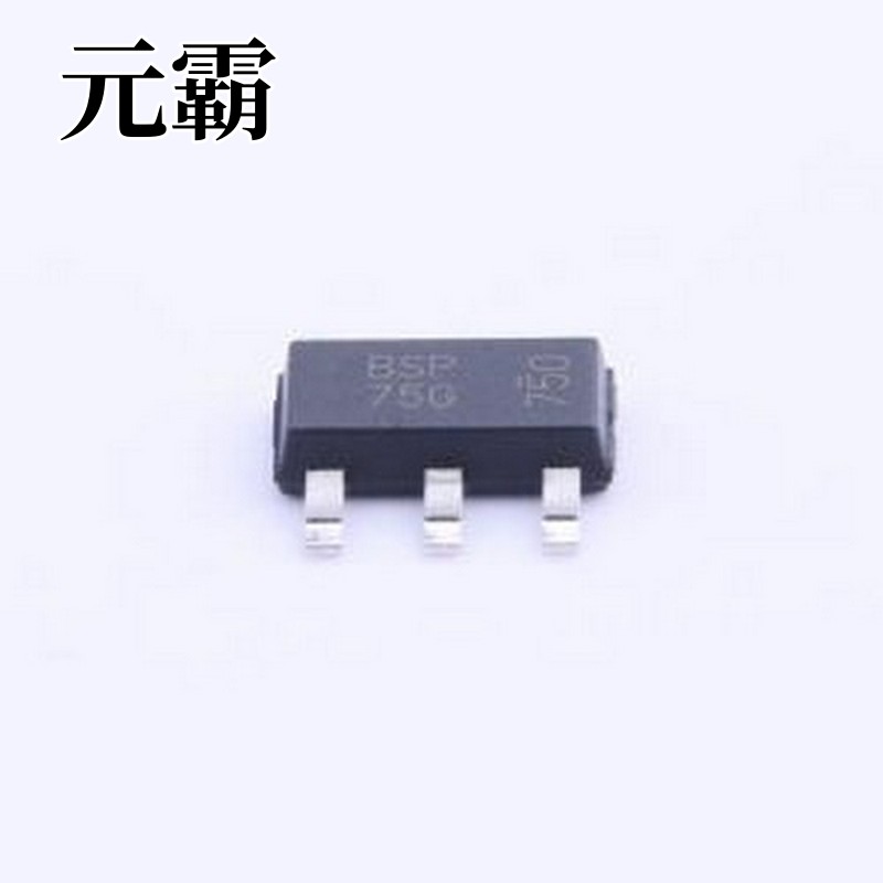 BSP75GTA 场效应管(MOSFET) 1个N沟道 耐压:60V 电流:1.4A SOT-22
