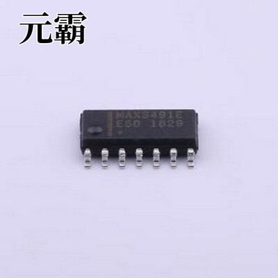 MAX3491EESD+T RS-485/RS-422芯片 3.3V供电，±15kV ESD保护，12